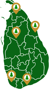 Sri Lanka sustainable tours 1 traveller 1 tree map