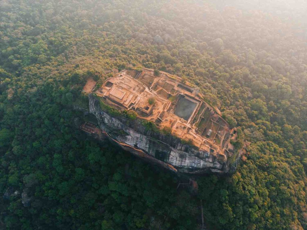Sigiriya Rock Fortress in Sri Lanka, an ancient UNESCO World Heritage Site and top tourist attraction