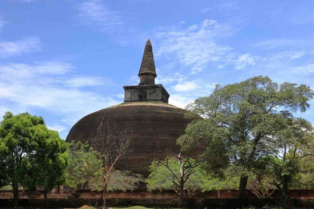 Ancient temple in Anuradhapura on Sri Lanka heritage tour